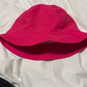 Kids Toddler Infant Pink Bucket Hat Sun Protection Chin Strap